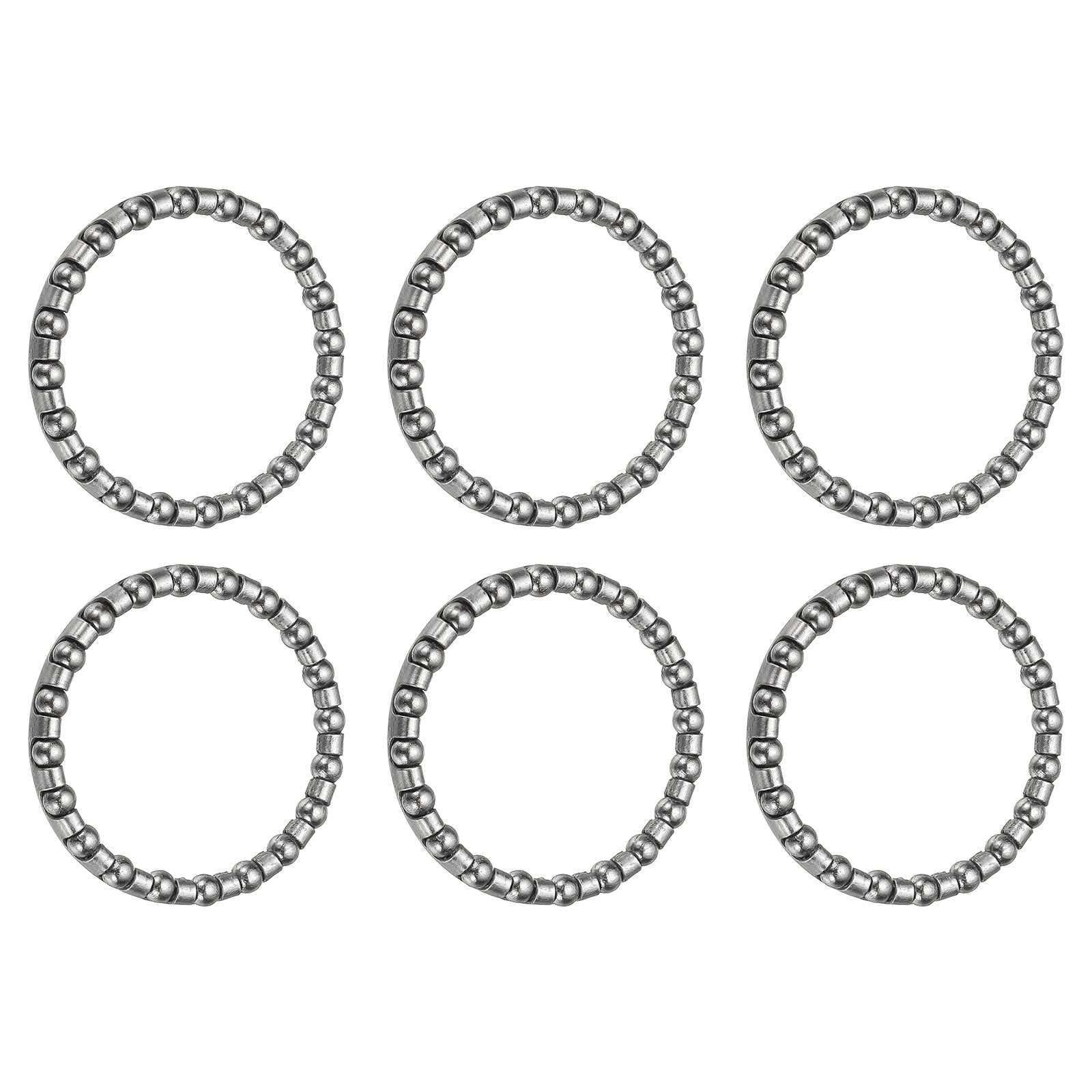 6 Pack Bike Ball Bearings Bicycle Crank Bearing #5 5/32" x 20 Balls Silver
