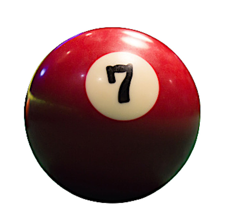 Single #7 Billiard Pool Ball Replacement 2.25 inch Regular Size Standard 2 1/4"