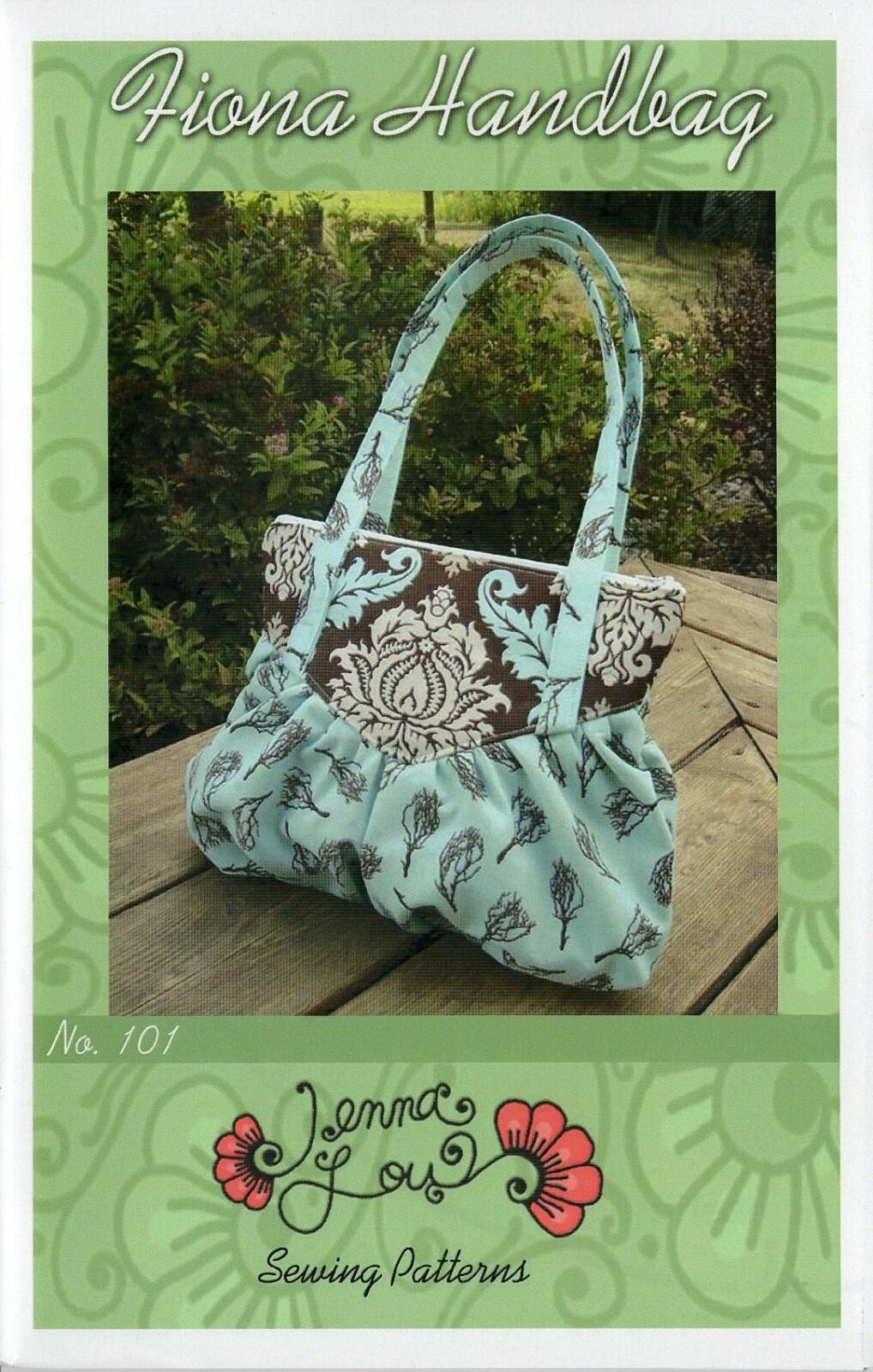 FIONA HANDBAG Zippered Purse by Jenna Lou Sewing Patterns #101