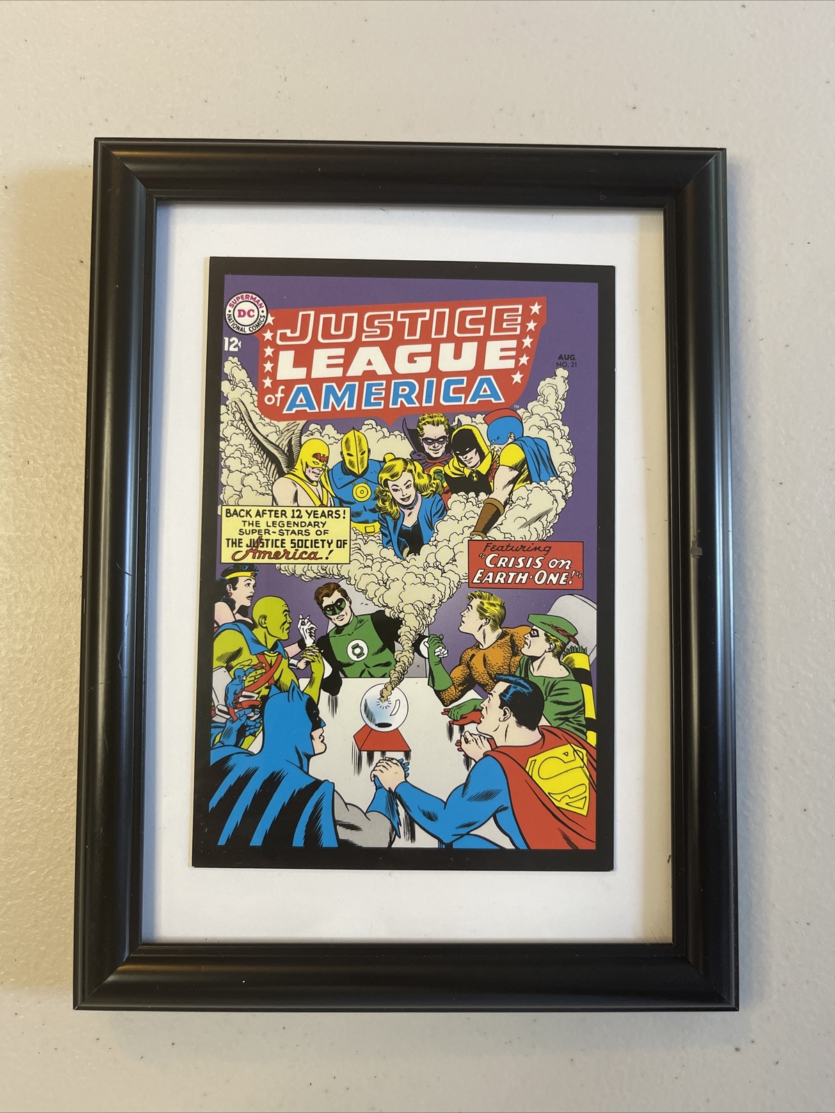 Justice League of America #21 1963 Postcard 2010 DC Comics  Framed