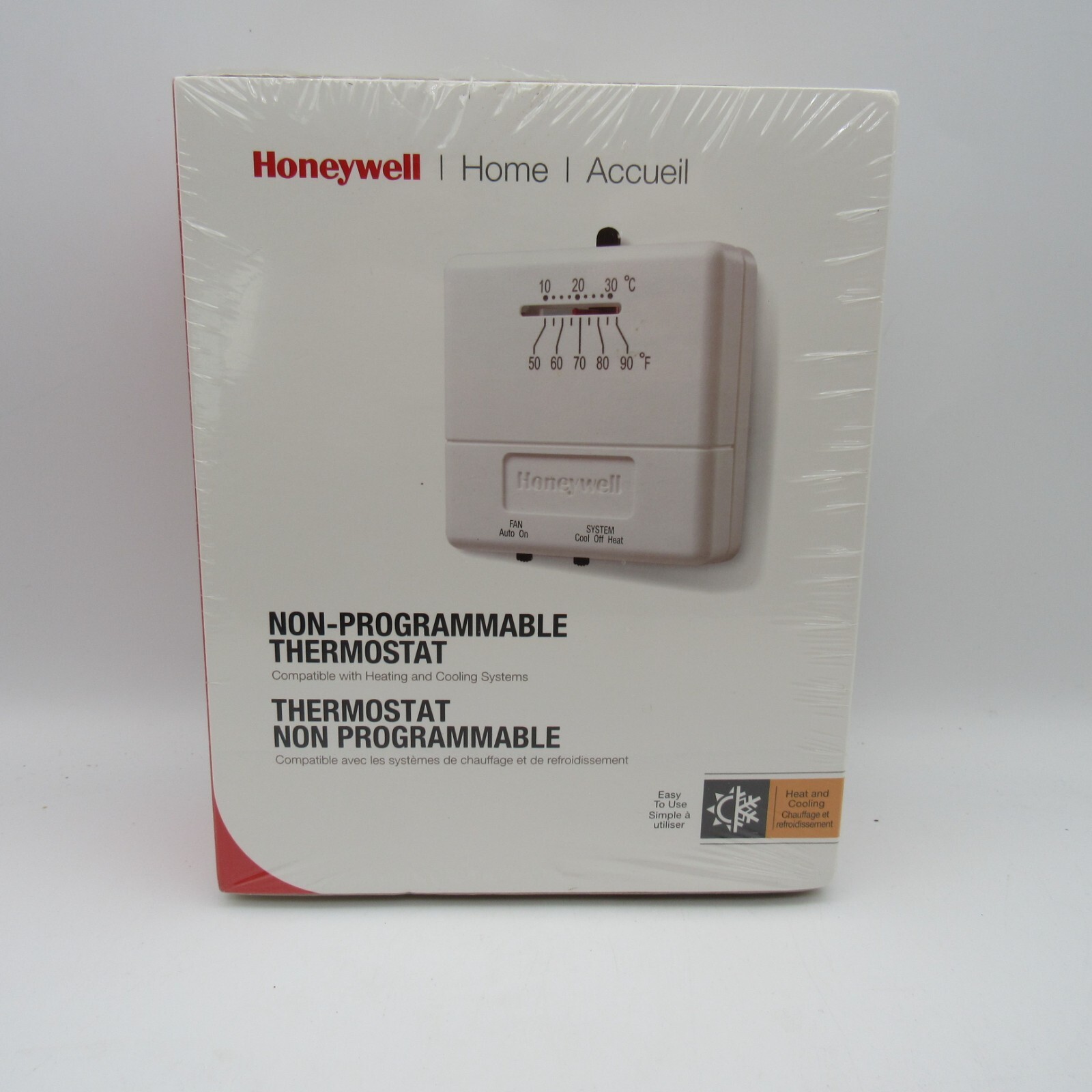 HONEYWELL CT31A1003 Thermostat. Heat And Cool, Manual,  Non Programmable. NEW