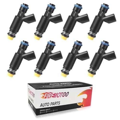 Fuel Injectors Set of 8 Compatible with Fuel Injectors Chevy Tahoe Silverado