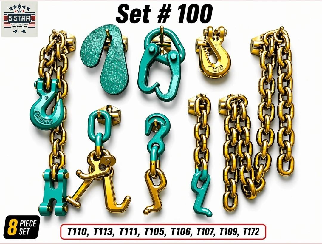 Set#100 RTJ Hook Grab Chain T Hook G7 Claw Chain Chief 606548 Plate FrameMachine