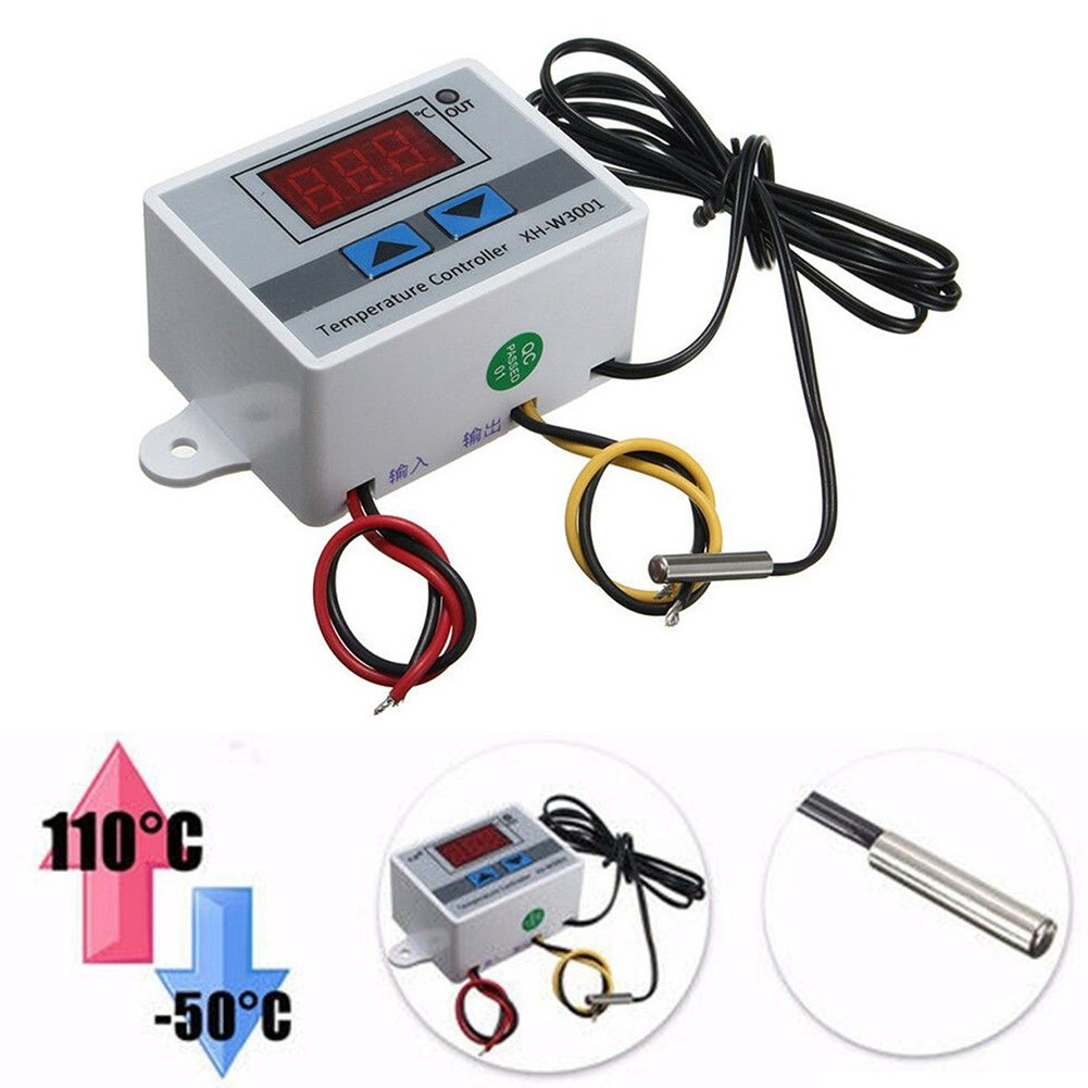 1PCS Temperaturregler 110V-220V Digitaler Thermostat mit Probe