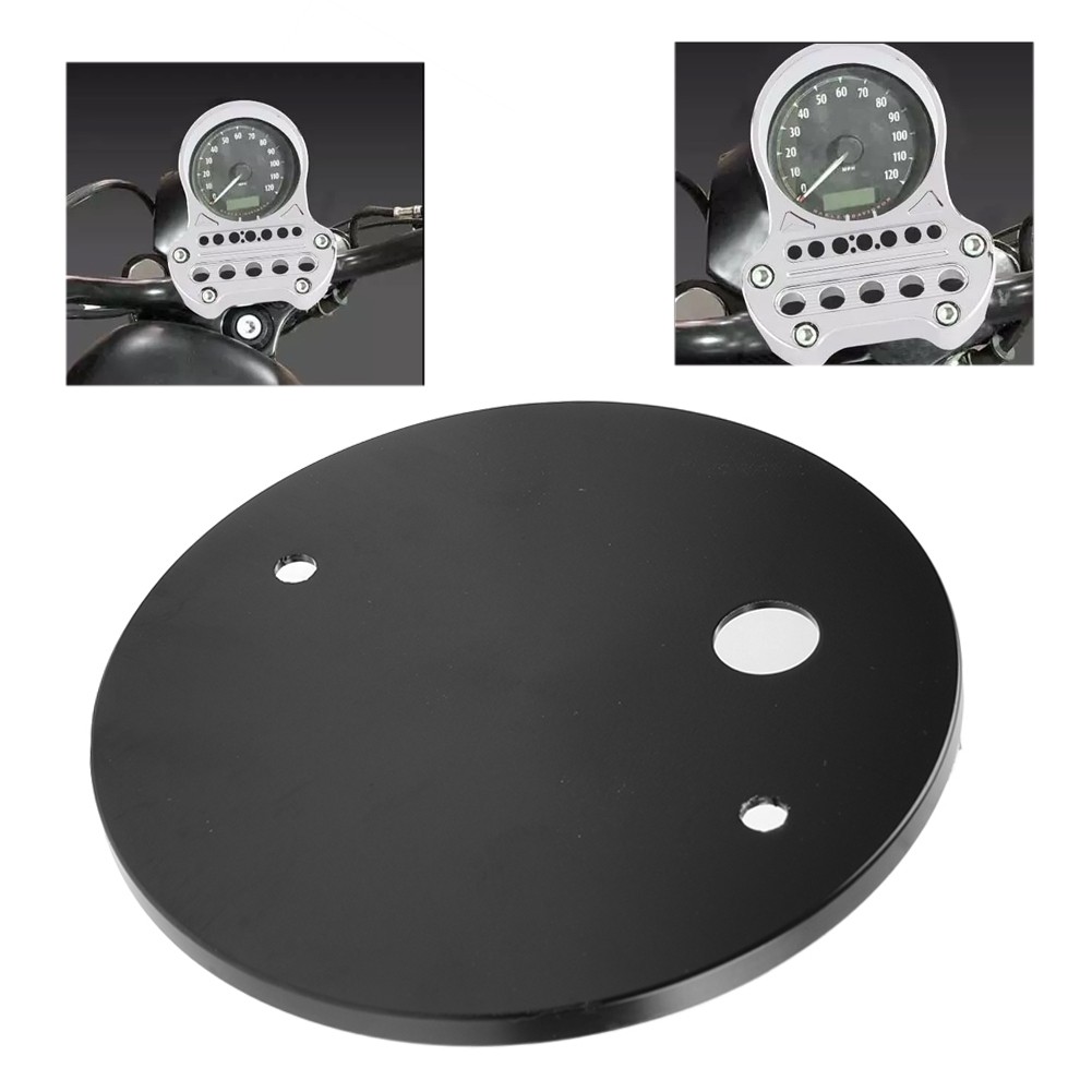 BLK Speedometer Relocation Instrument Base For Harley Sportster XL1200 XL883