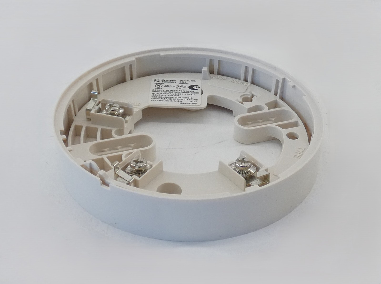 System Sensor 417487 B501 Smoke Detector Base Mount Bracket - NEW Surplus!