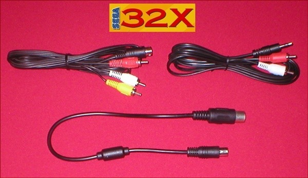 Sega 32X FULL STEREO Cable Set & 8 PIN Link for Sega Genesis 1 Console System
