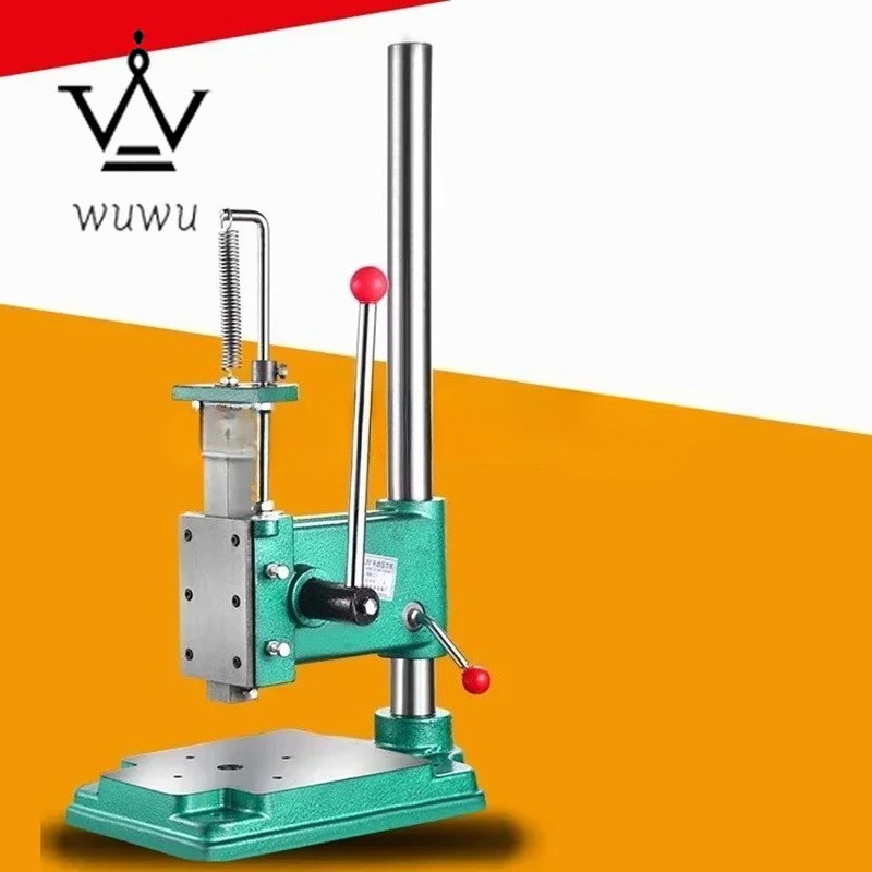 Hand Punch Press Manual Press Desktop Micro Round Square Head Punching Hand