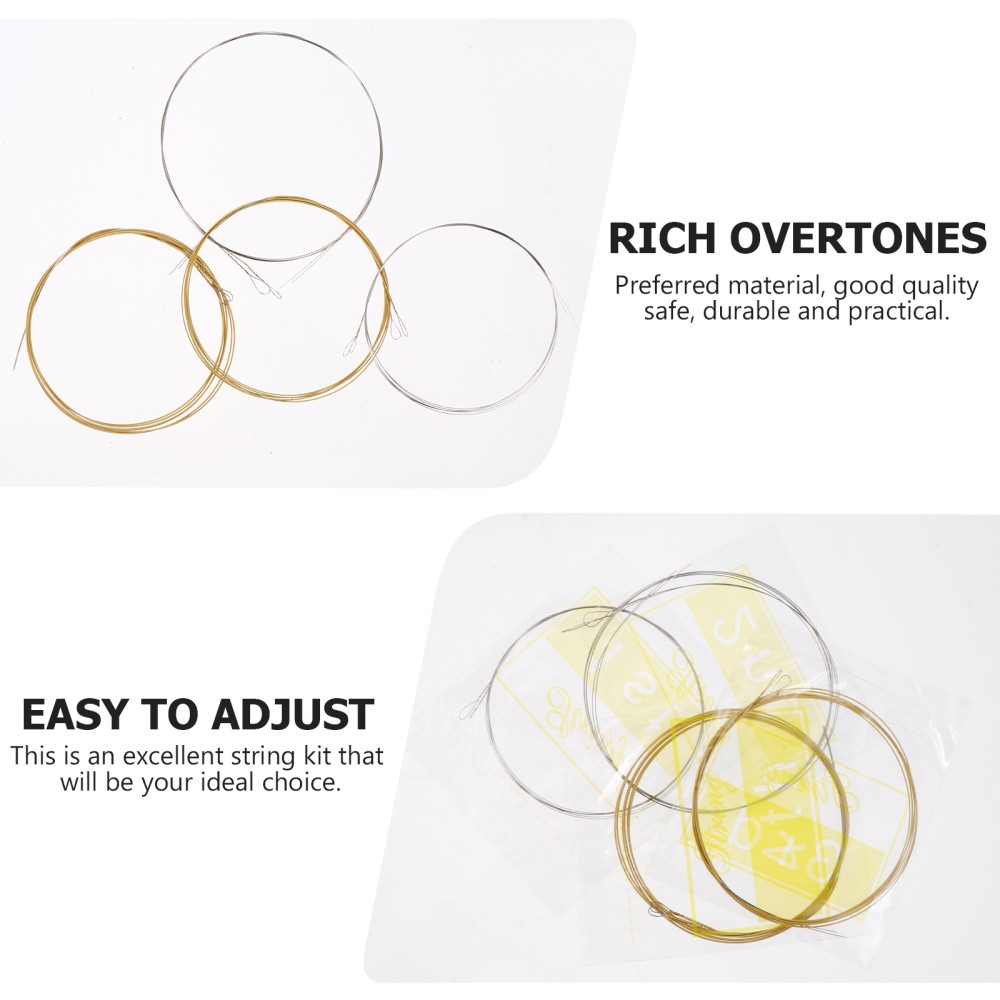 4pcs Professional Replacement Strings for Mandolin Practical Mandolin Strings