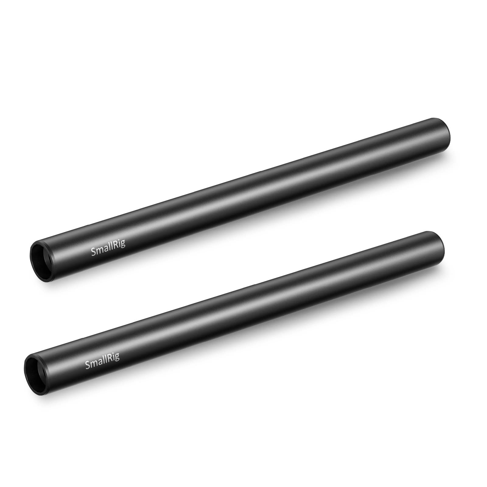 15mm Rod 8 Inch 20cm Black Aluminum Alloy M12 Female Thread 2 Pack 1051