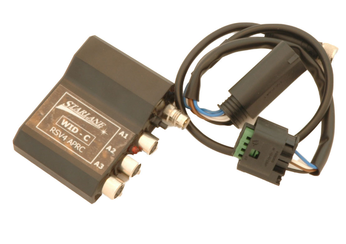 Starlane Corsaro Wireless data acquisition module for Aprillia RSv4 APRC