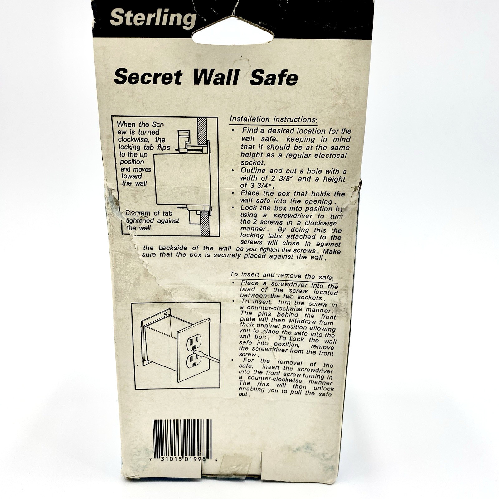Sterling Secret Wall Safe Hidden Electrical Outlet Style Concealed Storage Box