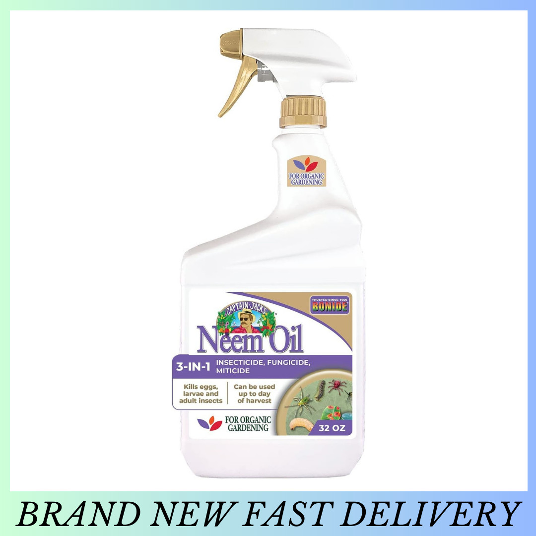 Bonide Captain Jack's Neem Oil, 32 oz Ready-to-Use Spray, Multi-Purpose Fungicid