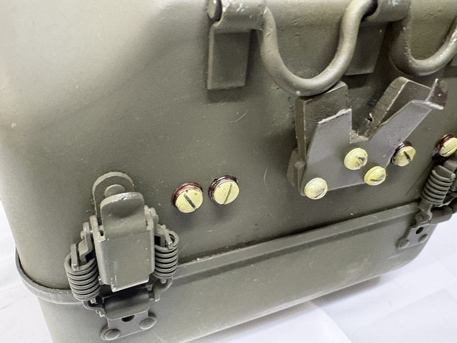 Vintage U.S. military hand generator GN-58-A-GY, made by Telefunken Germany