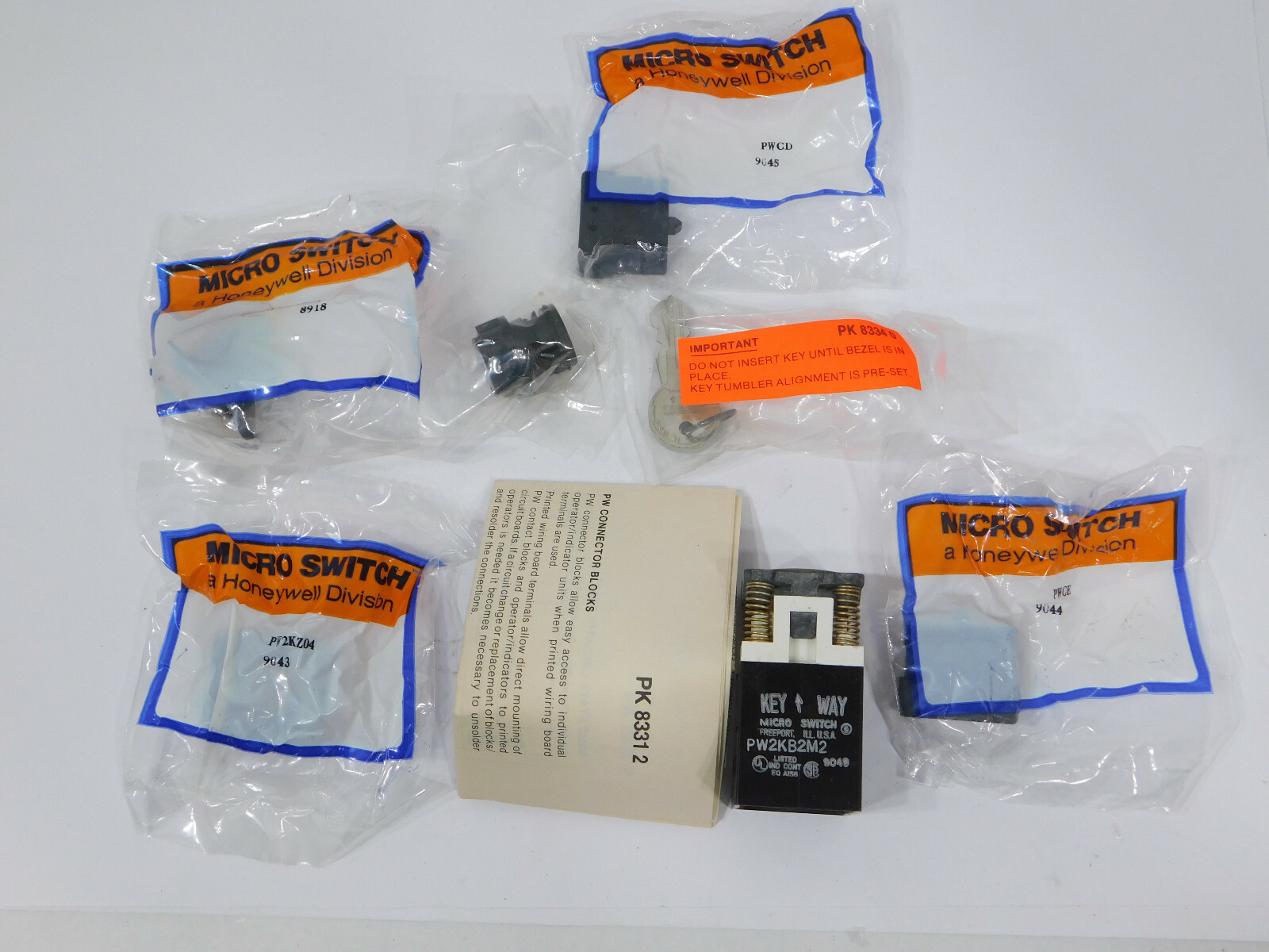Honeywell Microswitch Kit PW2KB2M2EDAA Keyed / Key Switch PW2KB2M2