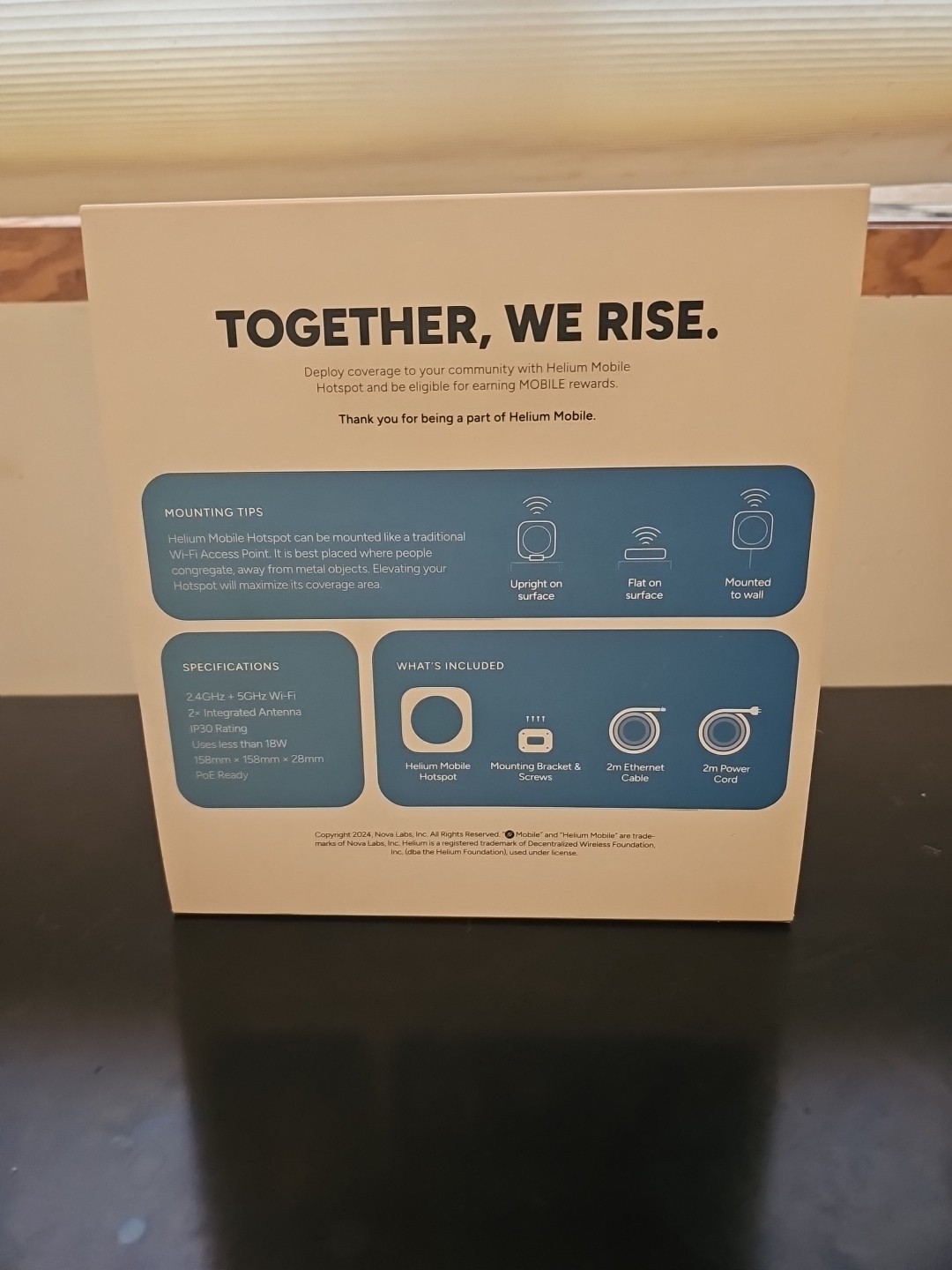 New Helium Mobile WiFi Indoor Hotspot