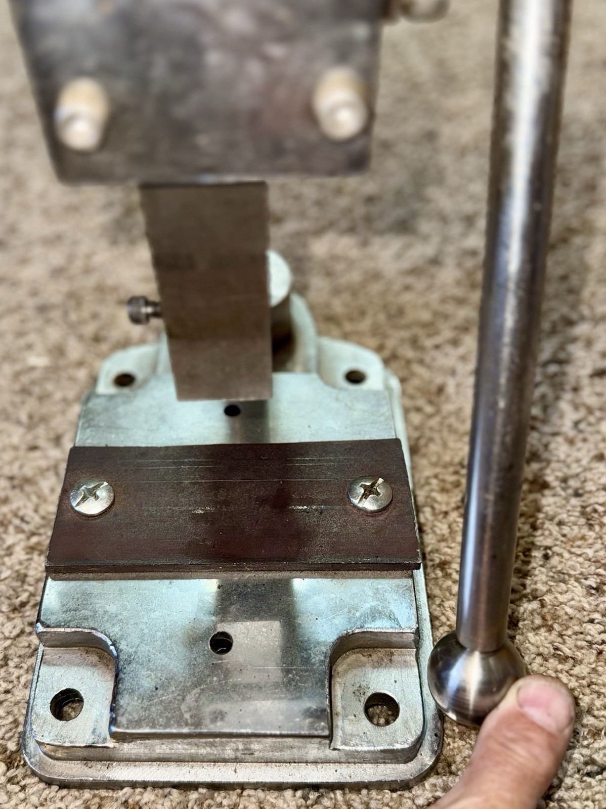Solid Stainless Steel Arbor Press w Retract Spring