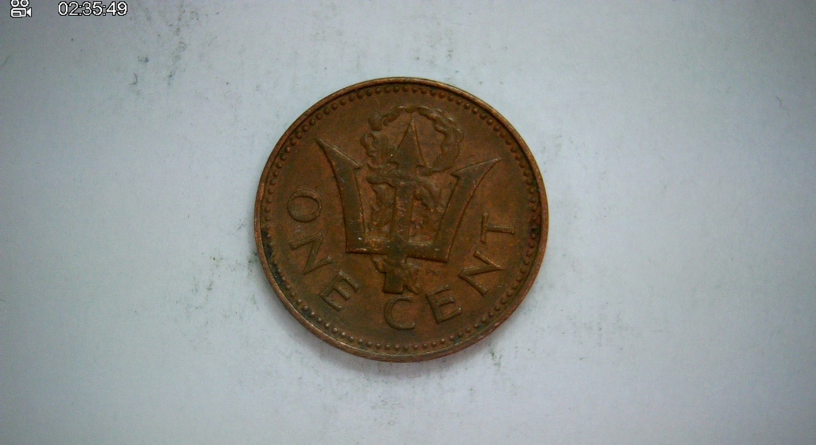 Barbados 1973 1 Cent Barbados cent (Trident/Crown type) Coin