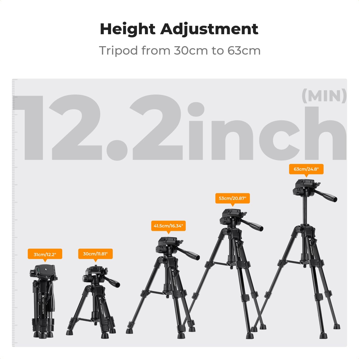25" Mini Desk Tripod for Camera Video