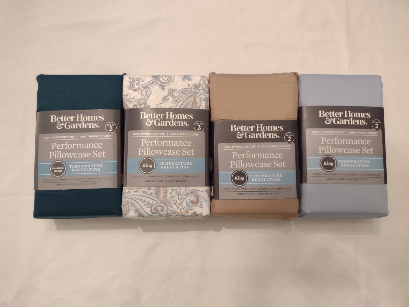 Better Homes & Gardens 400 Thread Count Hygro Cotton Pillowcase Set King/Queen