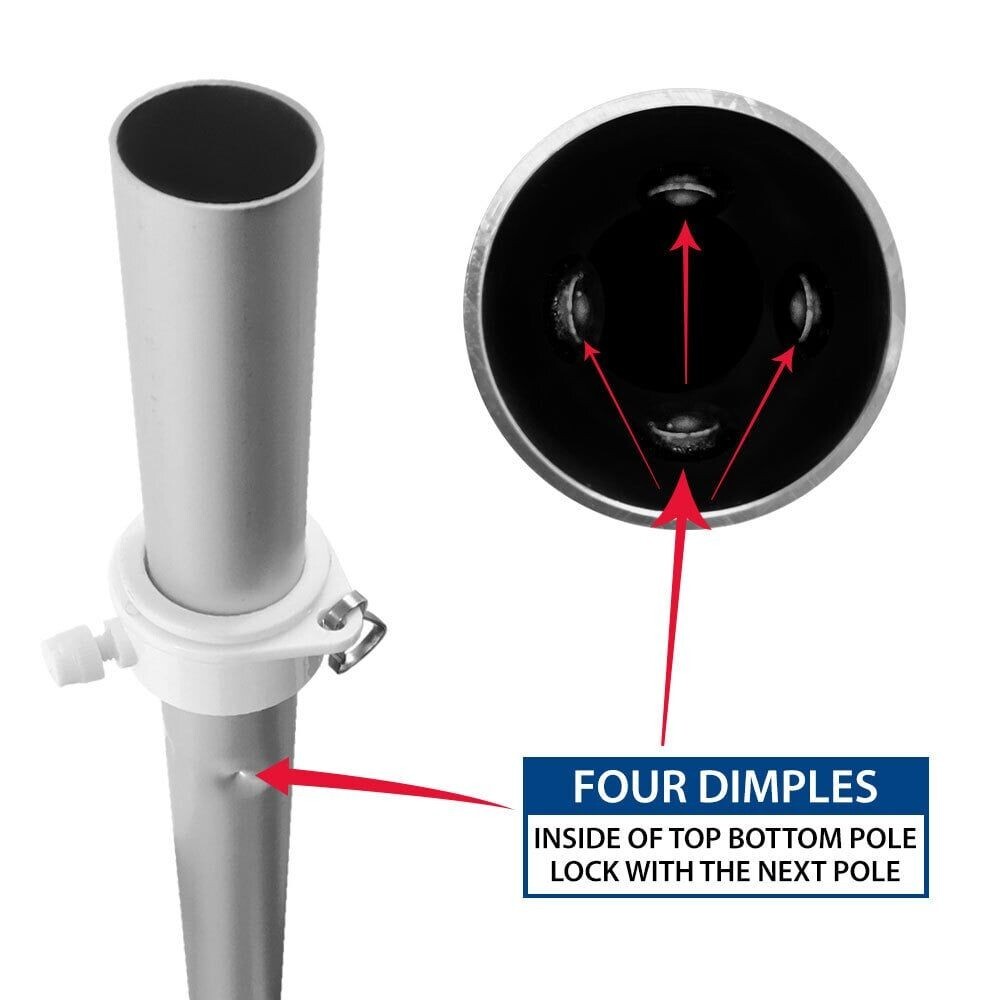 Hot Tubs Swooper Advertising Flag & Pole Kit