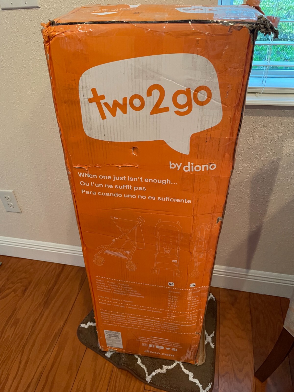 Diono Two2Go Lightweight Stroller, Red (1-Pack) This is for 1 stroller in Red
