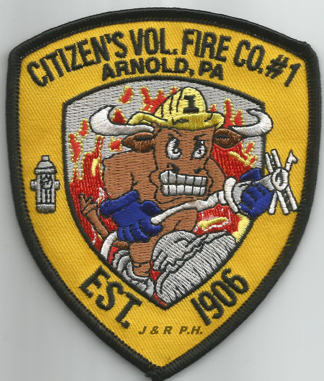 Citizen's Fire Company-1, Arnold, Pennsylvania  (3.5" x 4" size) fire patch