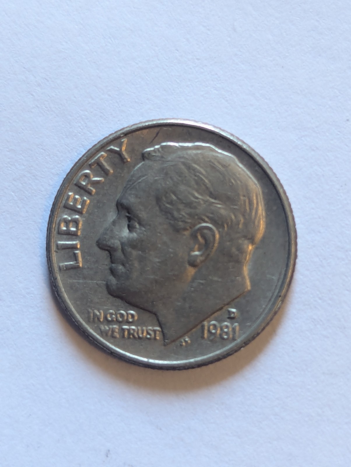 USA 10 Cents, 1981-D, Roosevelt Dime