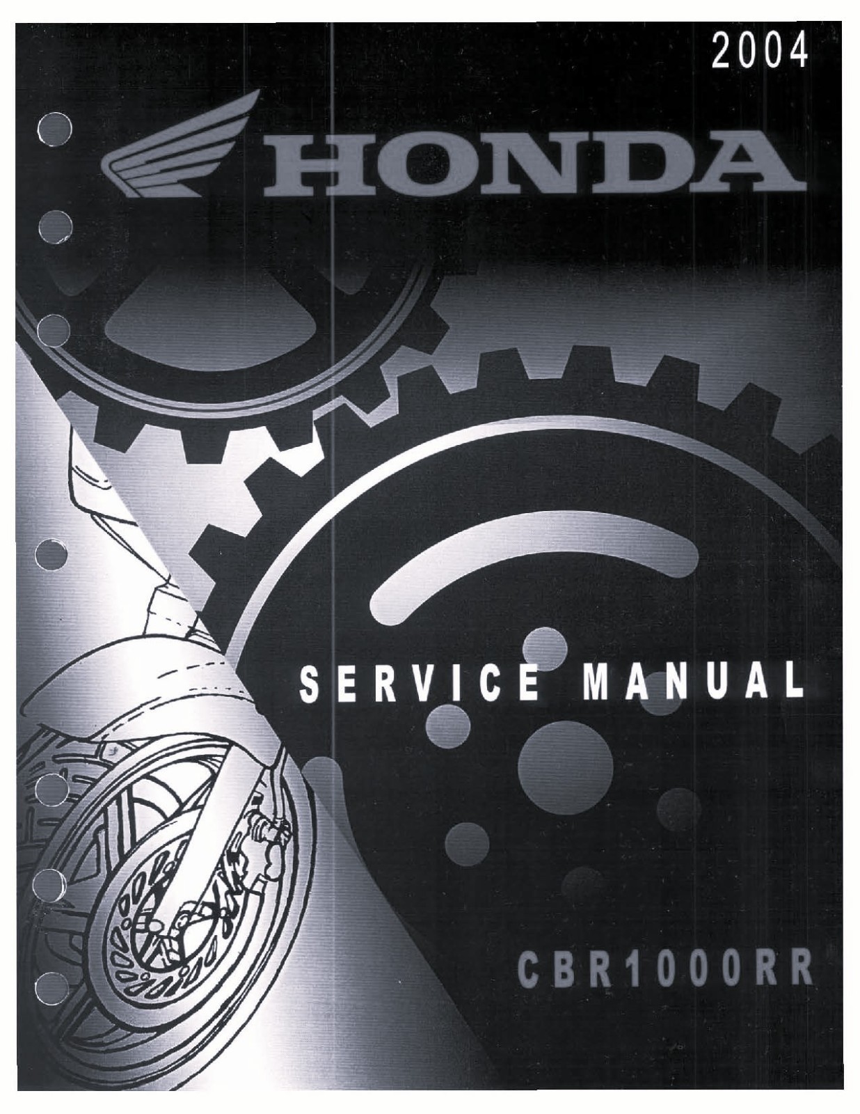 2004 Honda CBR1000RR Fireblade CBR 1000 Service Work Shop Manual Repair