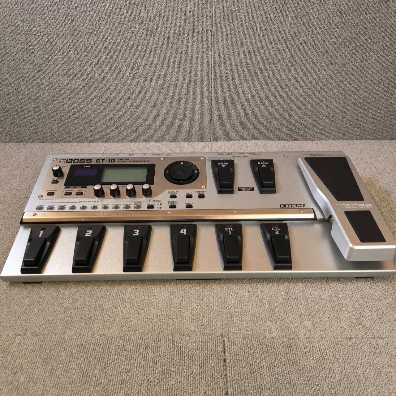BOSS GT-10 Electric Guitar Multi Effects Pedal Effects Unit With AC Adapter