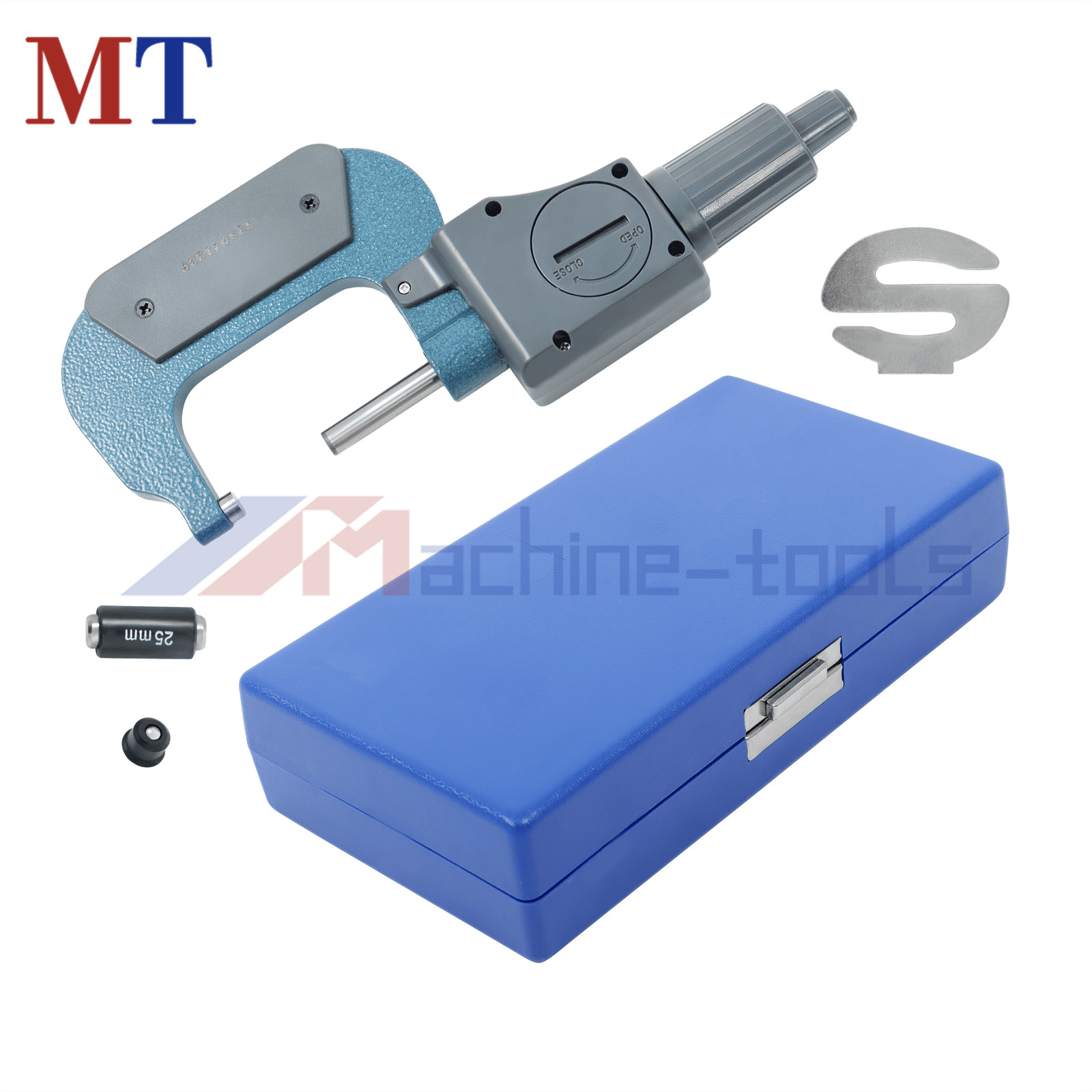 Outside Micrometer Carbide Tip 0.00005 Inch Digital Electronic 1-2"/25-50mm
