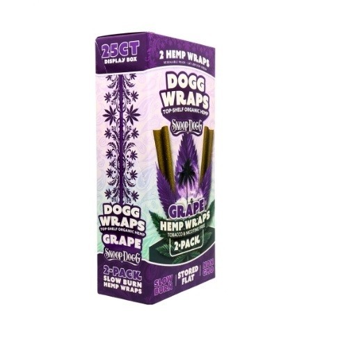 DOGG WRAPS -GRAPE - SEALED BOX 25 Packs/ 2 each Snoop Dogg