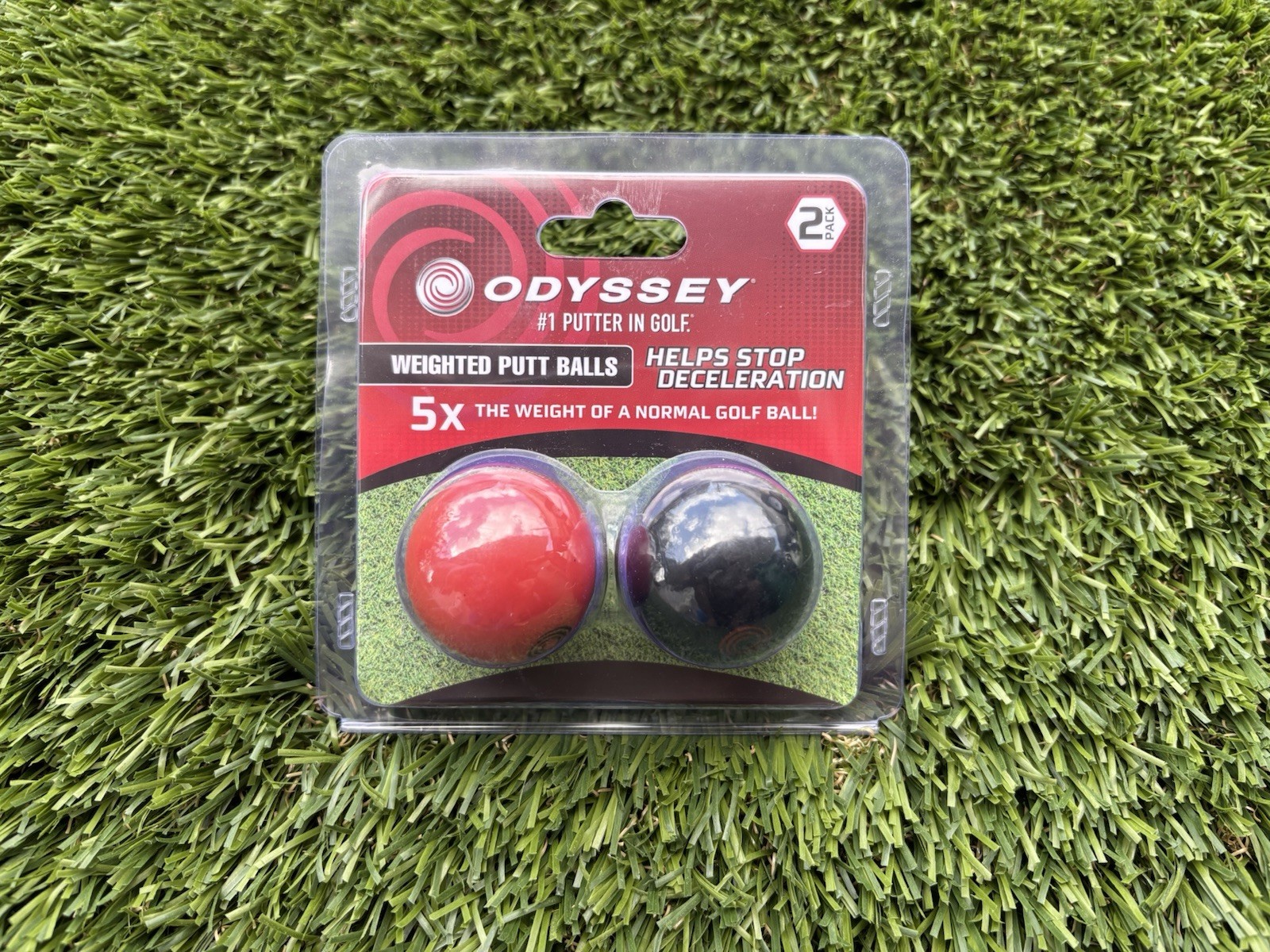 ⛳️Odyssey Weighted Putt Balls Training Aid 2 Pack