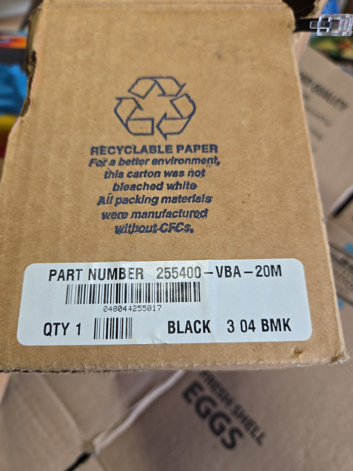 CORTELCO WALL MOUNT BLACK PHONE 255400-VBA-20M In Box