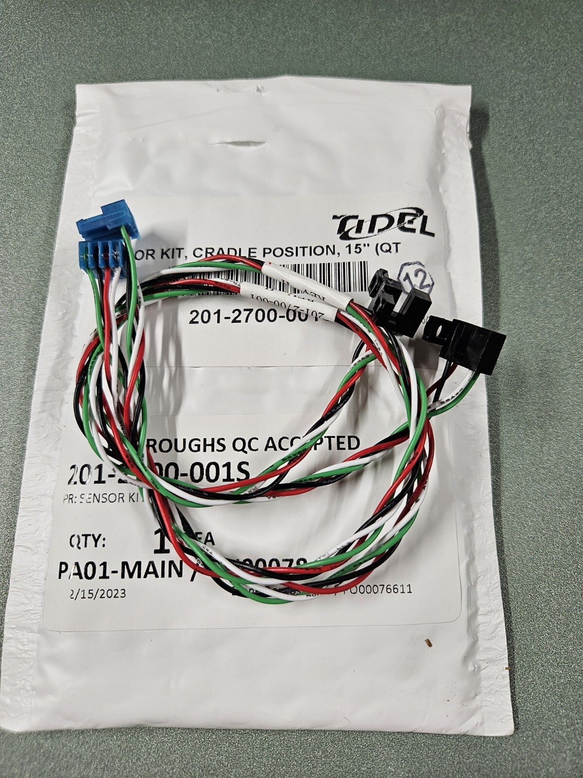 201-2700-001S Tidel Engineering Sensor Kit, Vend Genuine OEM TDEN201-2700-001S