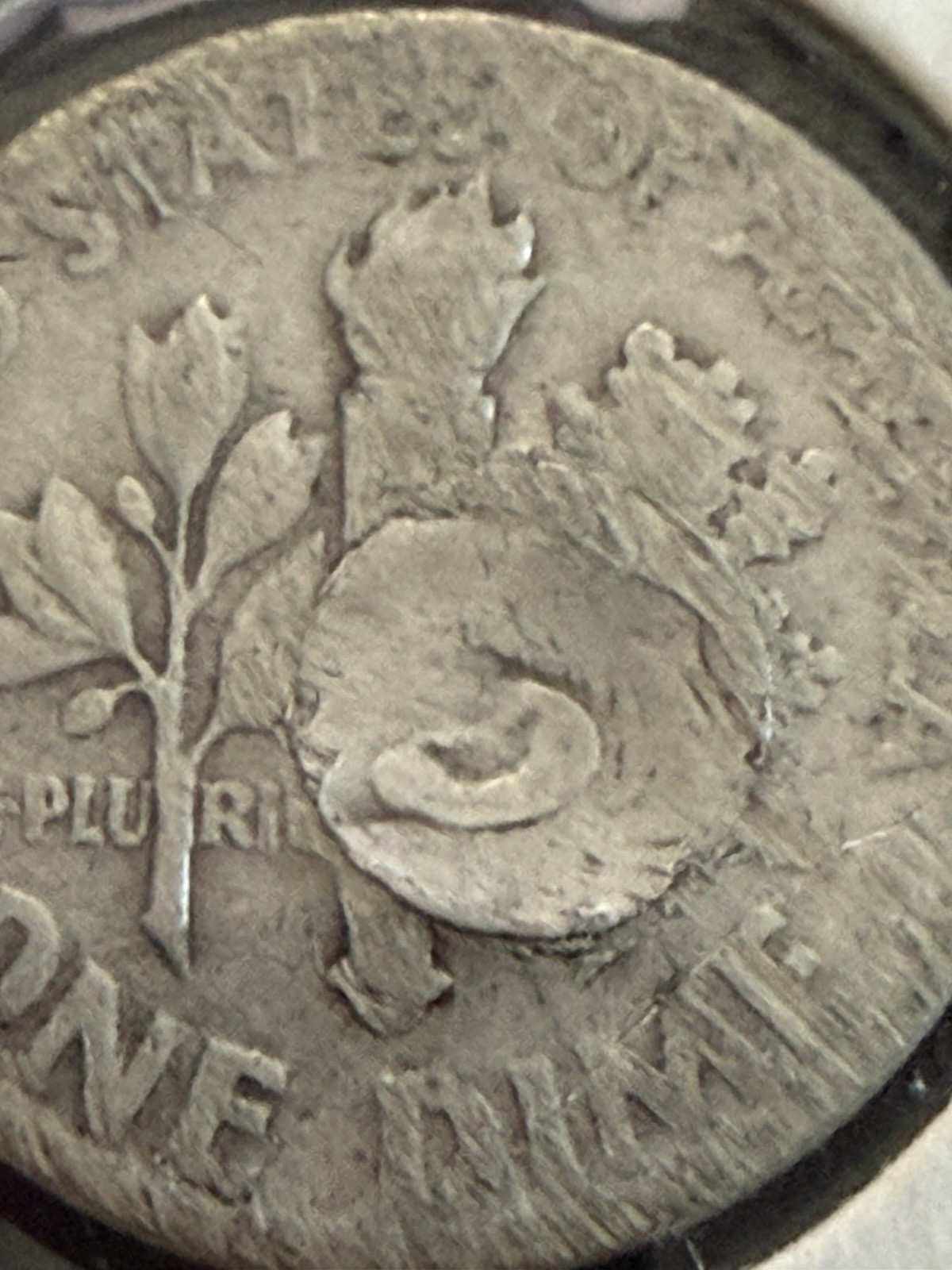 1947 Roosevelt Dime Struck Obverse **Very Rare**