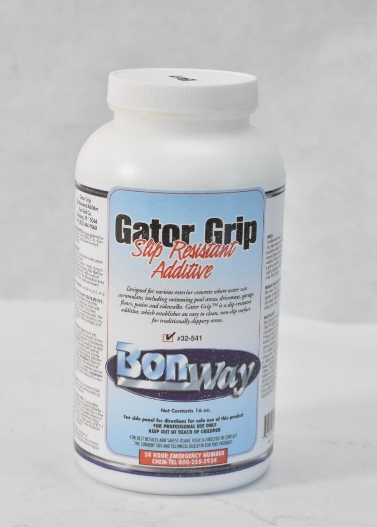 BonWay Gator Grip Slip Resistant Additive 16 oz Container Clear Powder 32-541