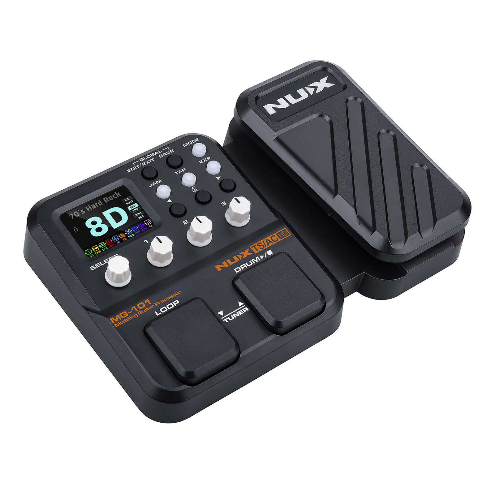 NuX MG-101 Entry-Level Guitar Amp / Cab / Effect Modeling Processor Pedal
