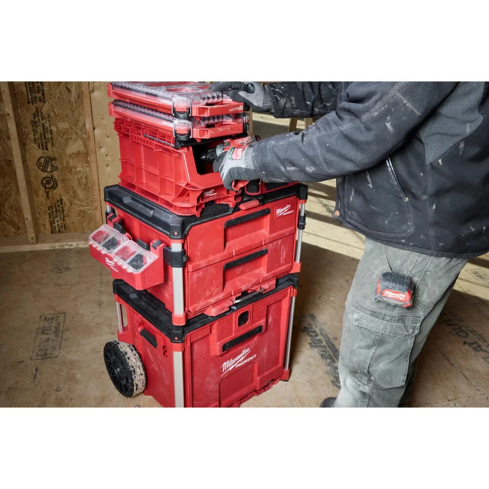 Milwaukee PACKOUT Compact Crate 48-22-8437 Modular Tool Storage Crate