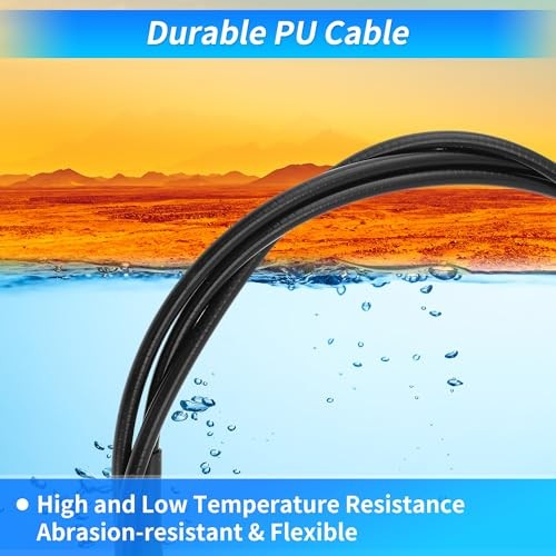 2.5M 8.2FT Excavator Throttle Control Cable with Mounting Bracket 8.2 FT/2.5 M