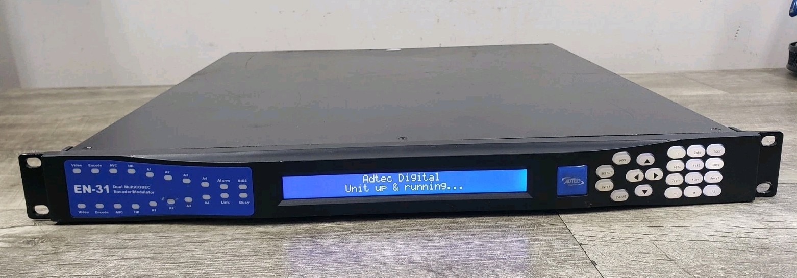 Powers Up* ADTEC EN-31 / MP2 Dual MultiCODEC Encoder/Modulator v2.01.11 UNTESTED