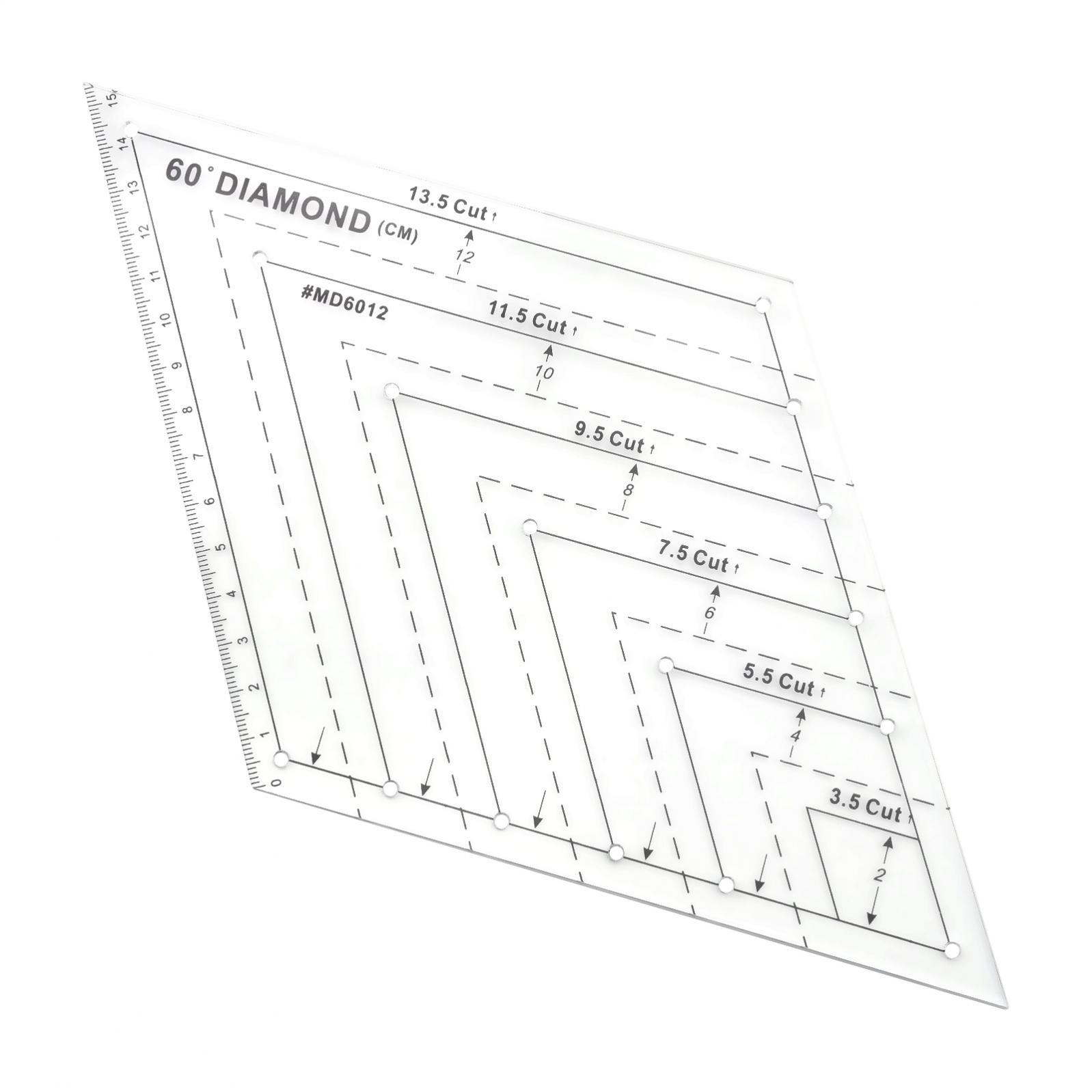 4Pcs Quilting Ruler, Transparent Patchwork Sewing Cutting Craft Ruler DIY Tools