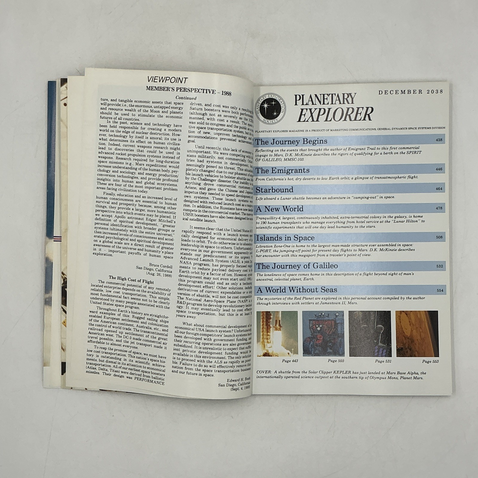 Planetary Explorer: The Emigrant Trail December 2038, General Dynamics 1988 MINT