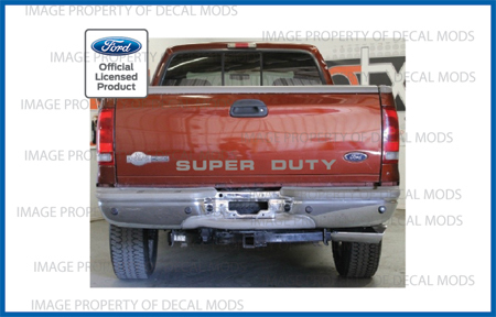 1999 - 2007 Ford SUPER DUTY tailgate banner decal sticker letters f250 f350 f450