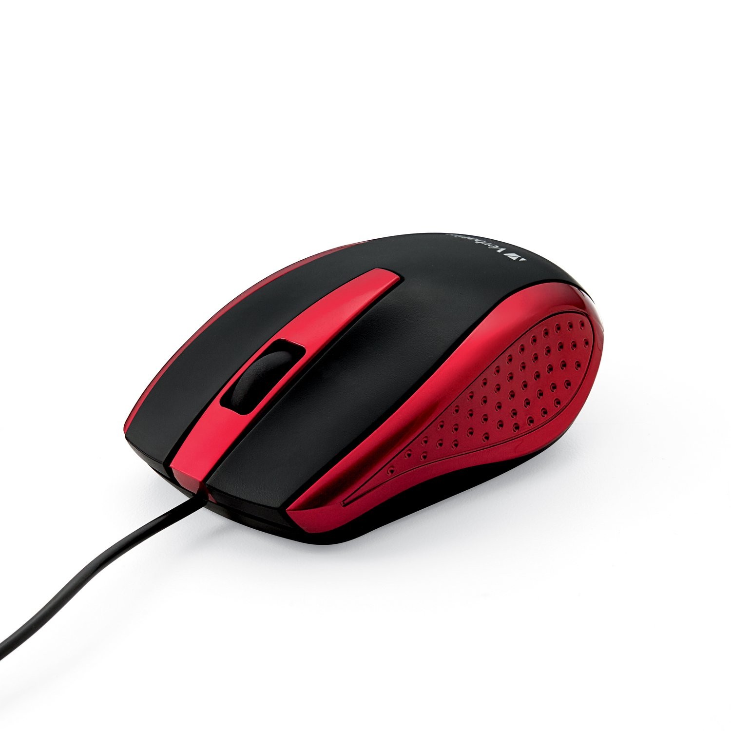 Verbatim 99742 Wired USB Computer Mouse - Corded 1.4" x 2.4" x 3.9", Red