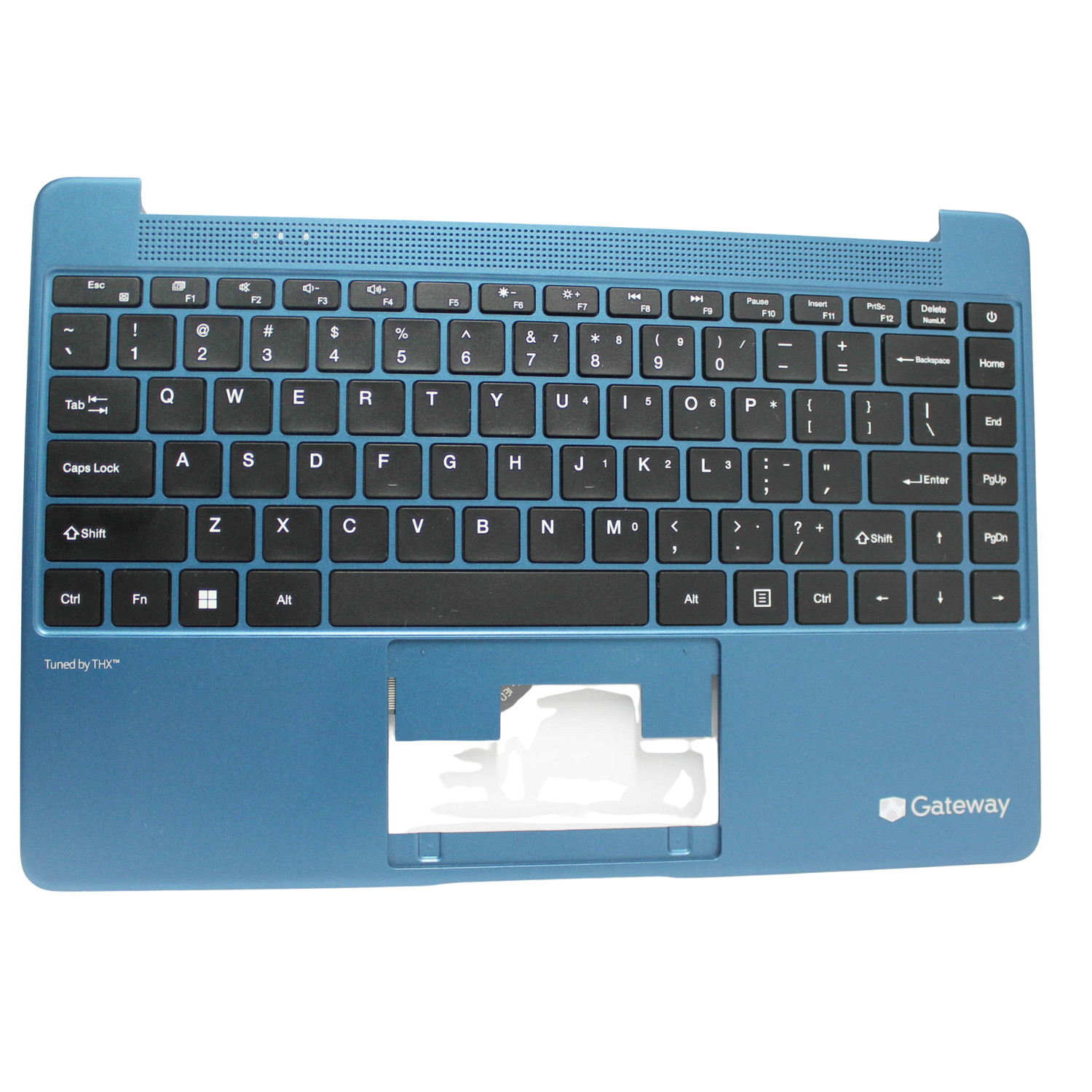 PALMGWTN141-NTP GATEWAY PALMREST TOP COVER BLUE W/KB BLK NO TOUCHPAD GRADE A