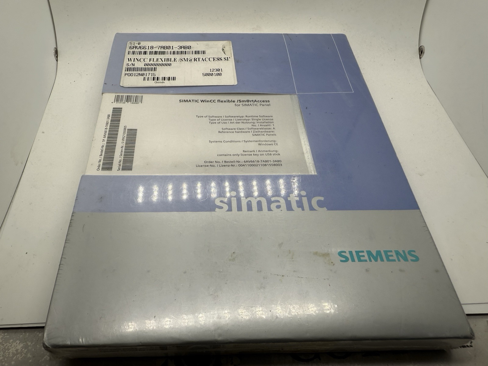 Siemens 6AV6618-7AB01-3AB0 Simatic WinCC flexible Sm@rtAccess
