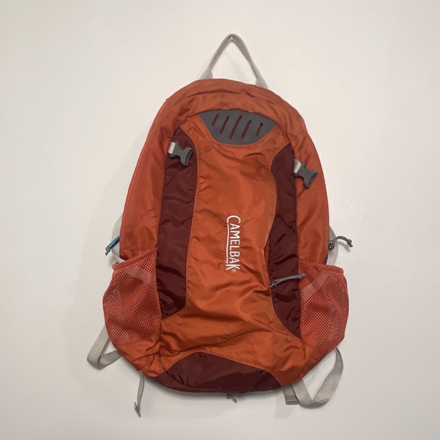 CamelBak Orange Hydration Backpack Hiking Nylon No Water Bladder Included