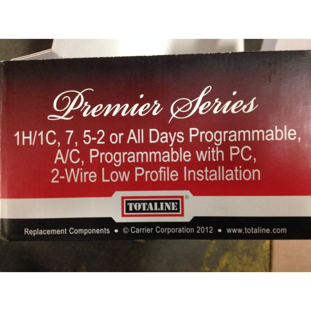 TOTALINE P730-11PAC "PREMIER SERIES" 1 HEAT/1 COOL PROGRAMMABLE A/C THERMOSTAT