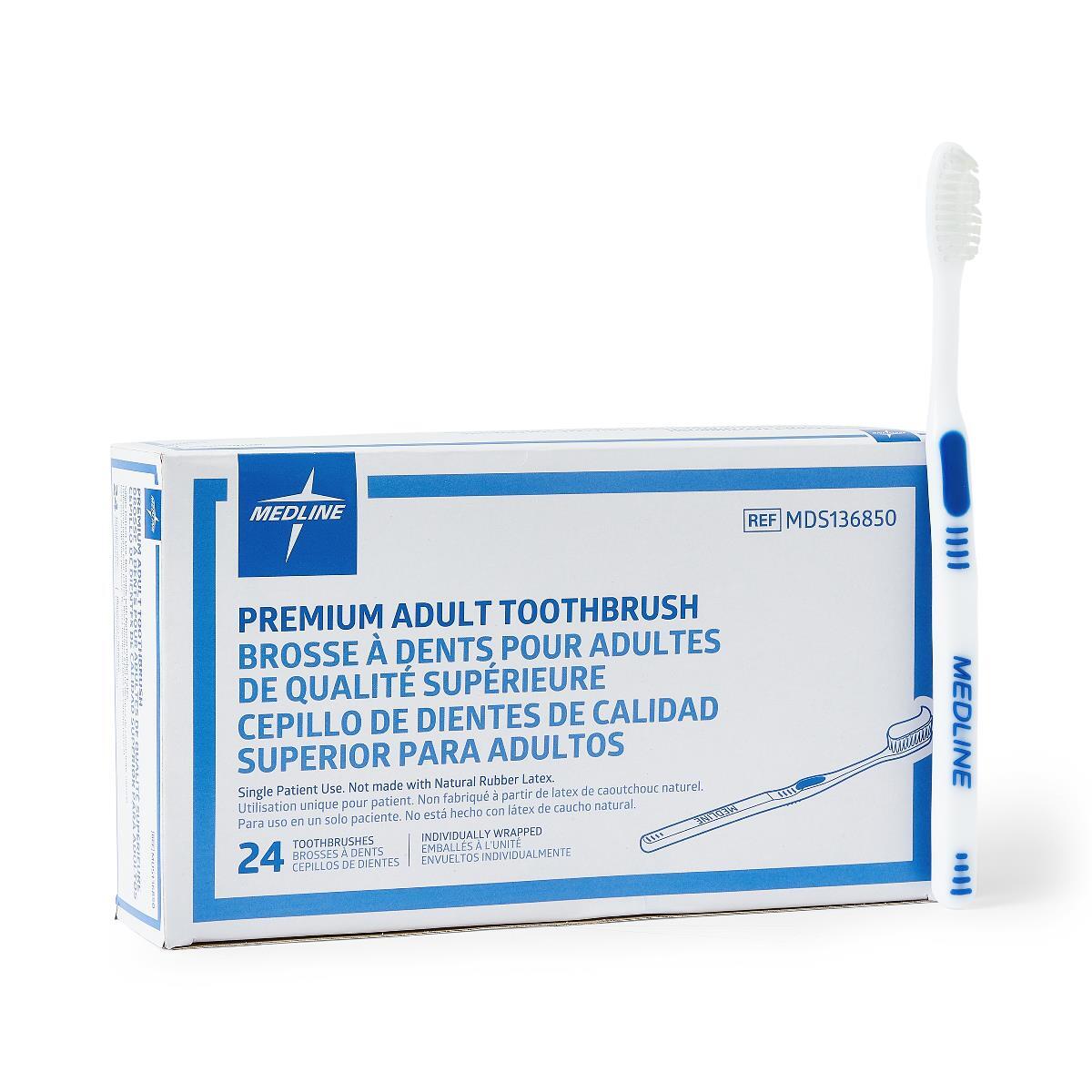 Premium Adult Toothbrush, Pack of 24